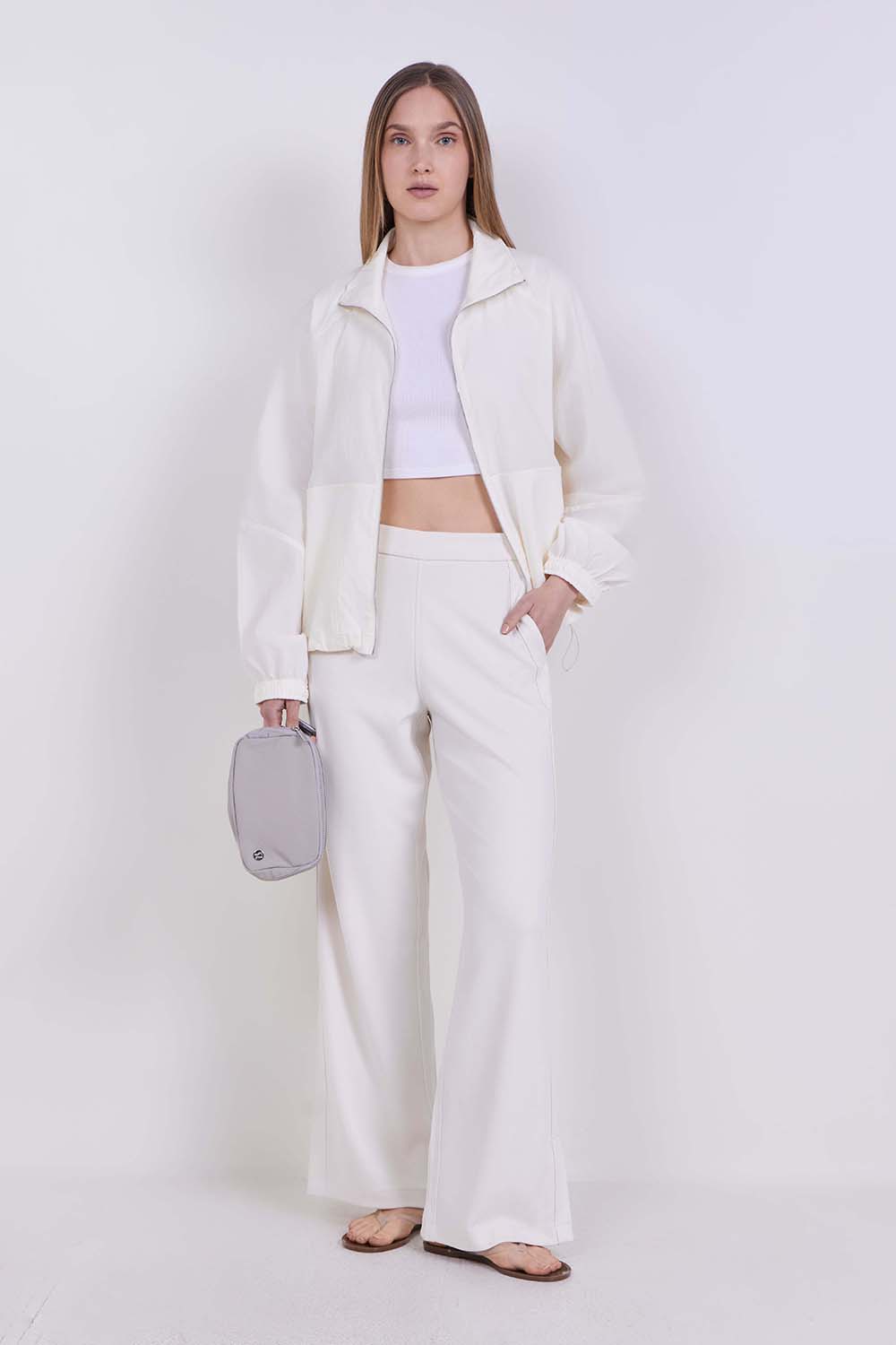 Softstreme High-Rise Wide-Leg Pique Pant Regular